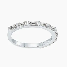 Ladies Eternity Rings in Sterling Silver