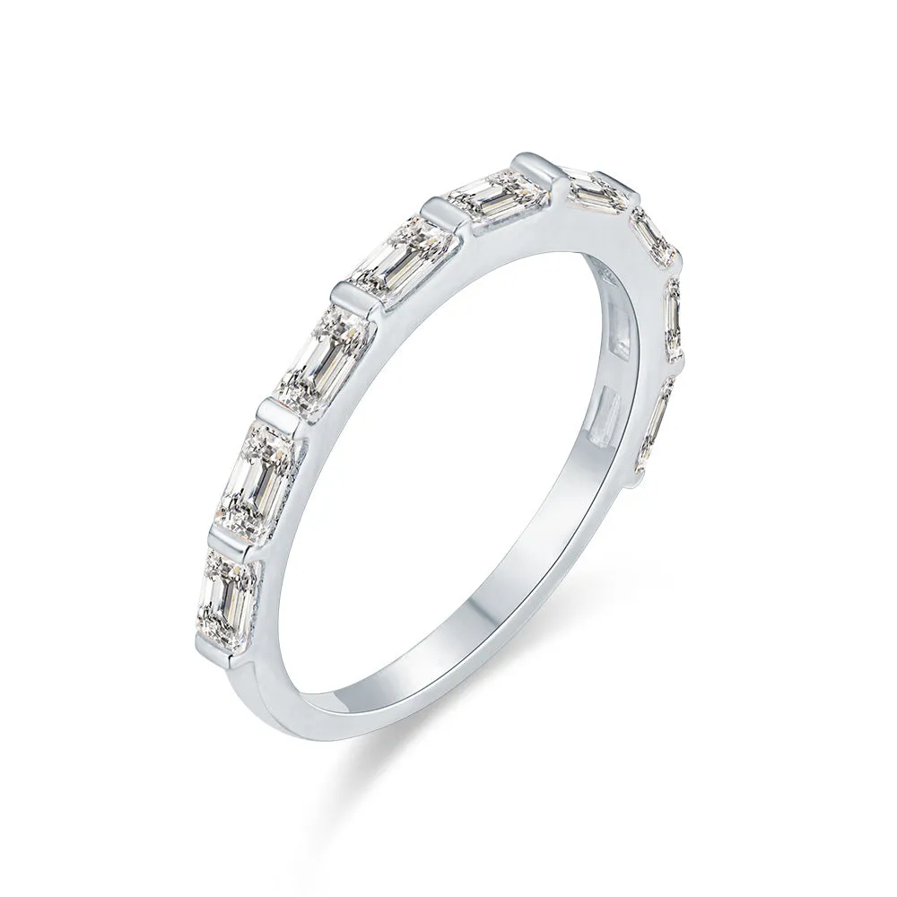 Ladies Eternity Rings in Sterling Silver