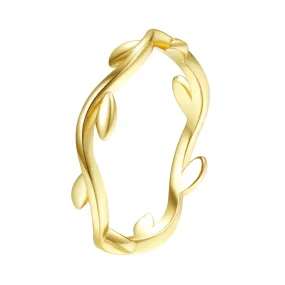 Laurel Ring Sterling Silver Gold