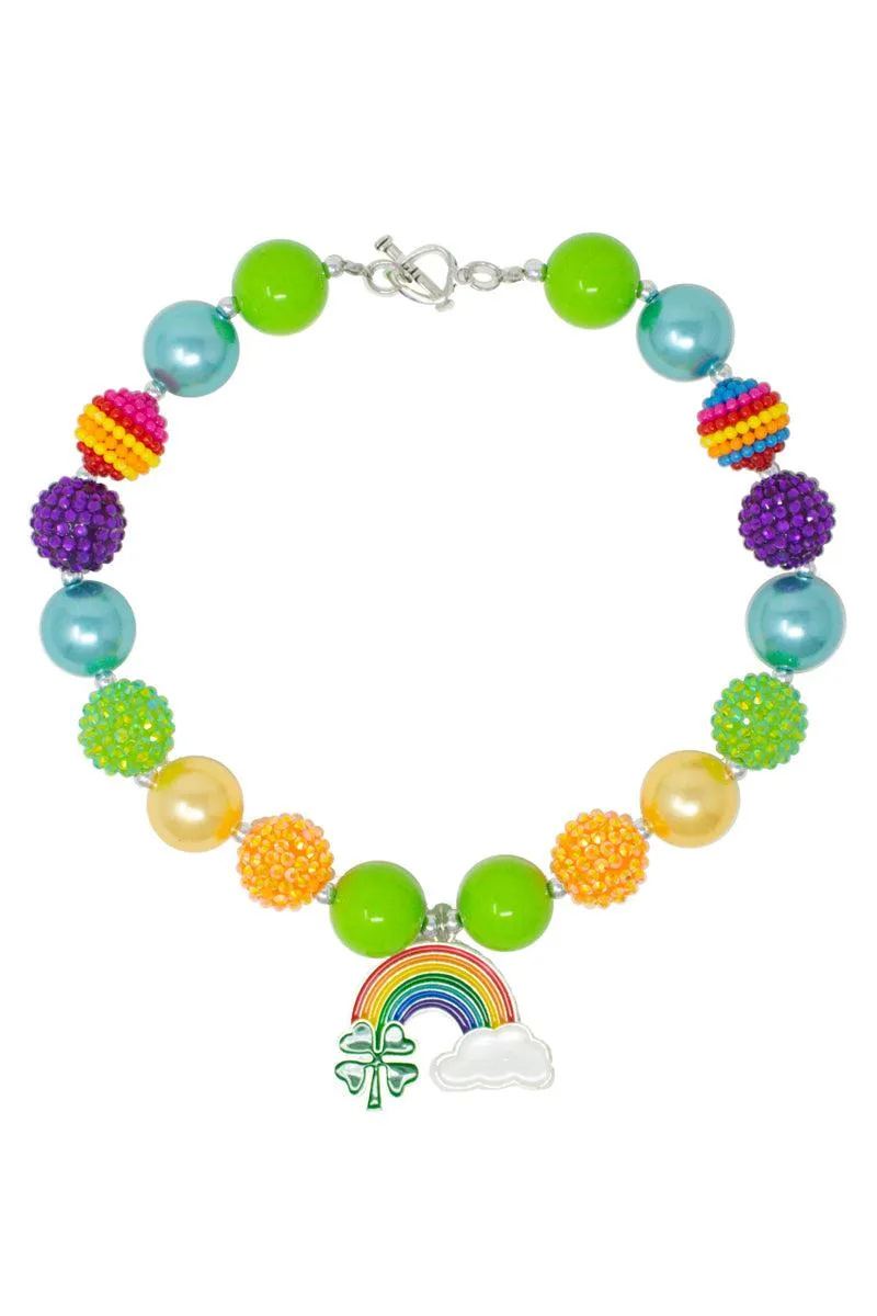 Lucky Rainbow Bubblegum Necklace