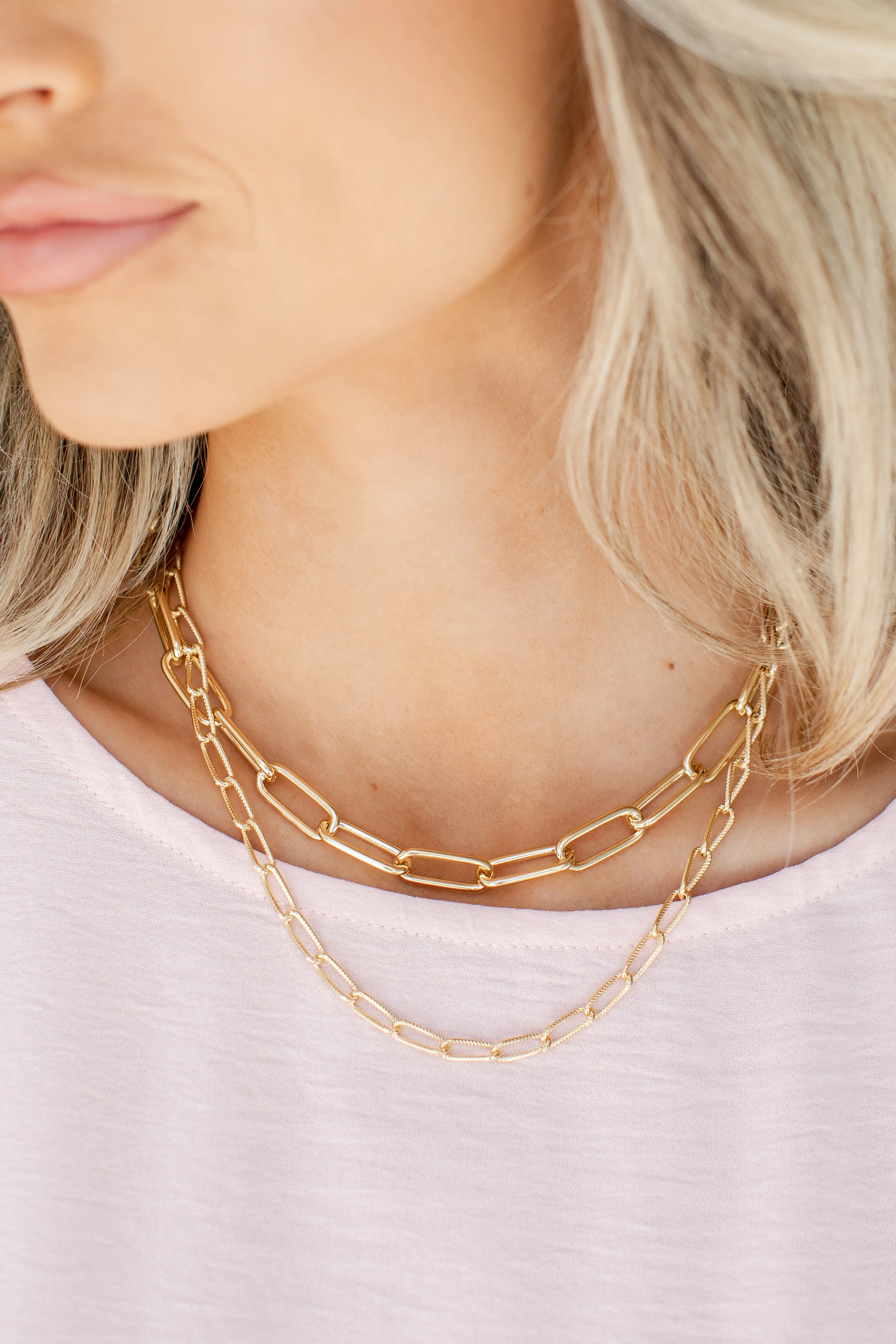 Madi Gold Layered Chain Necklace