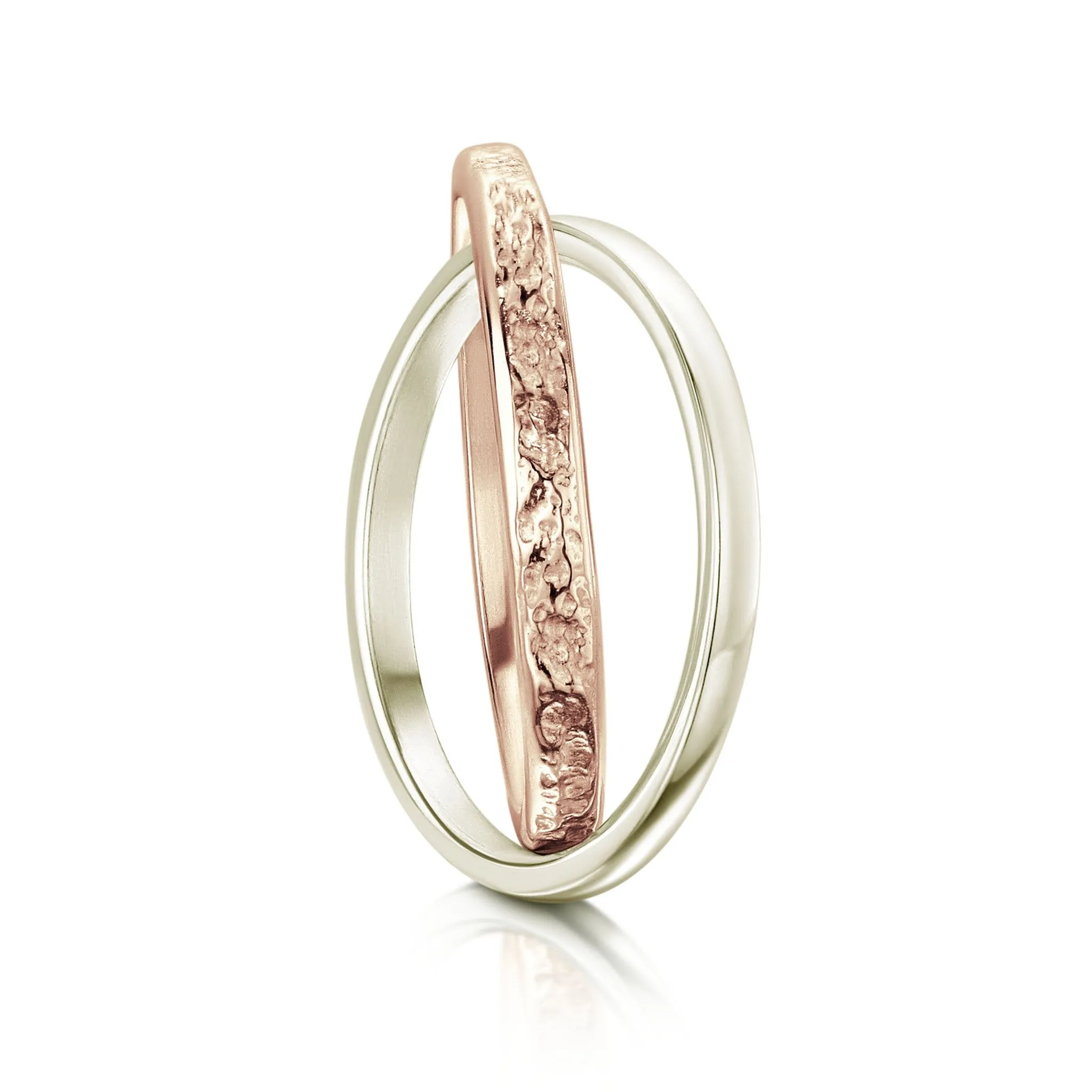 Matrix Embrace Ring in 9ct Rose & White Gold