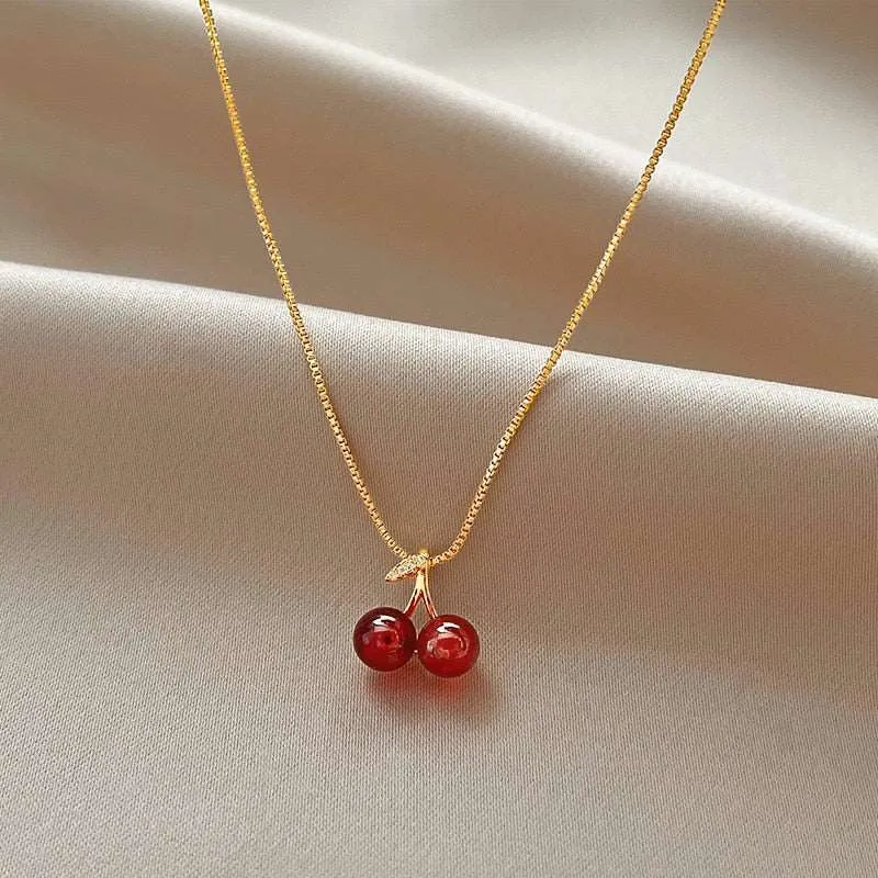 MAYTRENDS  - Delicate Cherry Jewelry Set