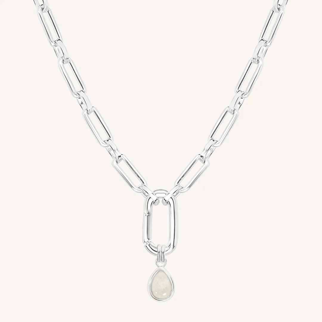 Moonstone Trove Charm Necklace