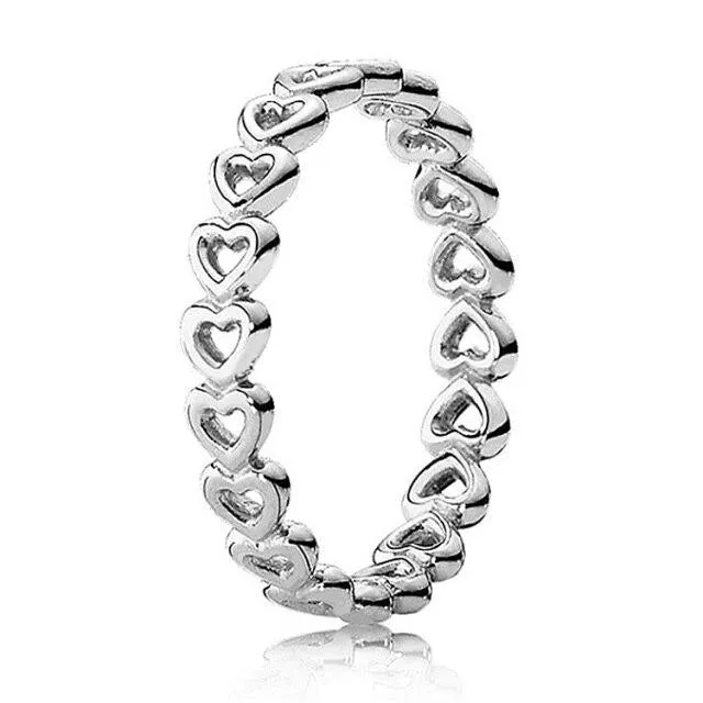 Openwork Simple Heart Ring