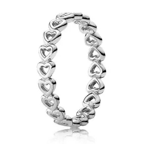 Openwork Simple Heart Ring