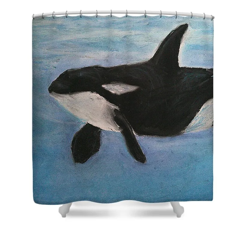 Orca Calls  - Shower Curtain