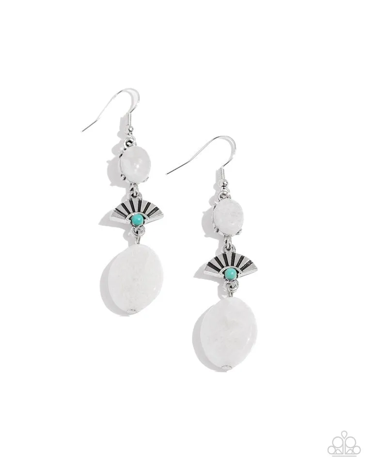 Paparazzi Earring ~ Creative Cascade - White