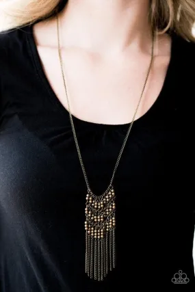 Paparazzi Necklace - Metal Maven - Brass