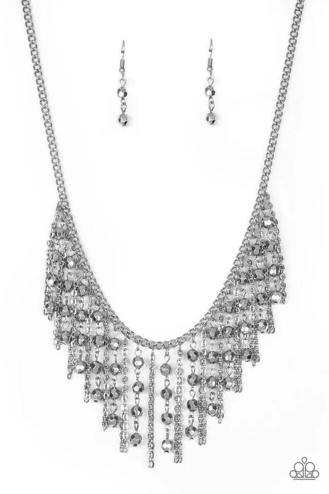 Paparazzi Necklace ~ Rebel Remix - Silver