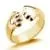 Paw Hugs Ring - Ladies Simple Fashion Jewelry Rings