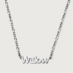 Personalised Name Necklaces Figaro Chain