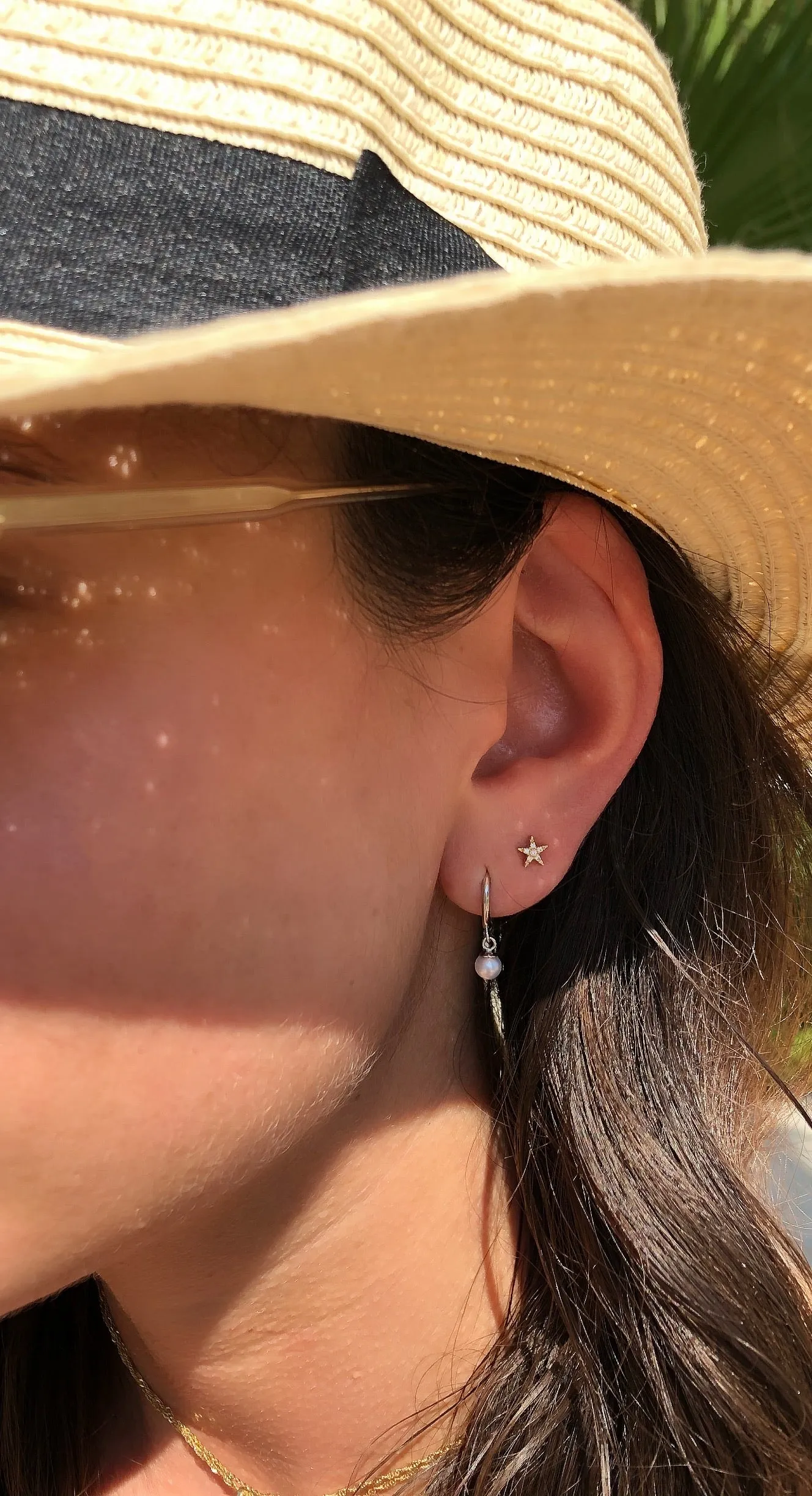 Petite Diamond Star Studs