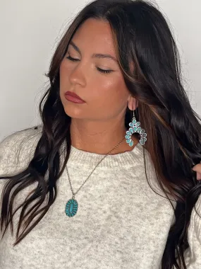 PREORDER: Sage Sky Artificial Turquoise Drop Earrings