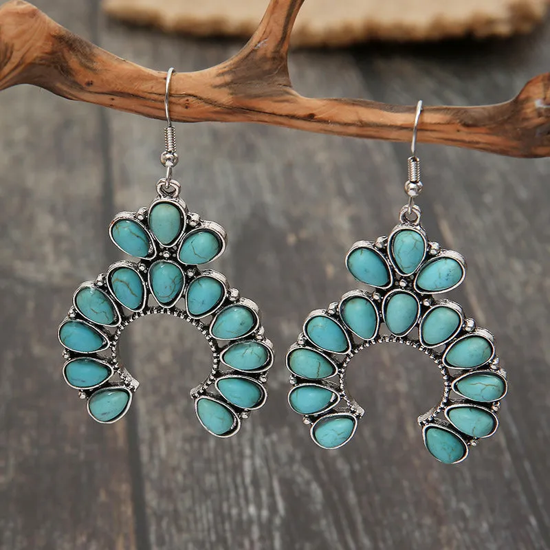 PREORDER: Sage Sky Artificial Turquoise Drop Earrings