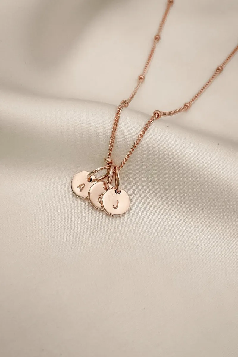 Rose Gold Petite Personalised Necklace