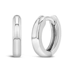 Rounded 2.5mm Polished 8-12mm Baby / Toddler / Kids Earrings Hoop/Huggie - Sterling Silver