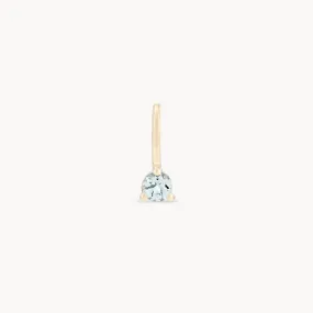 serendipity march birthstone charm - 10k yellow gold charm, aquamarine