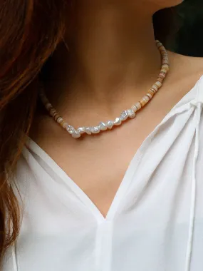 Shell Baroque pearl Necklaces