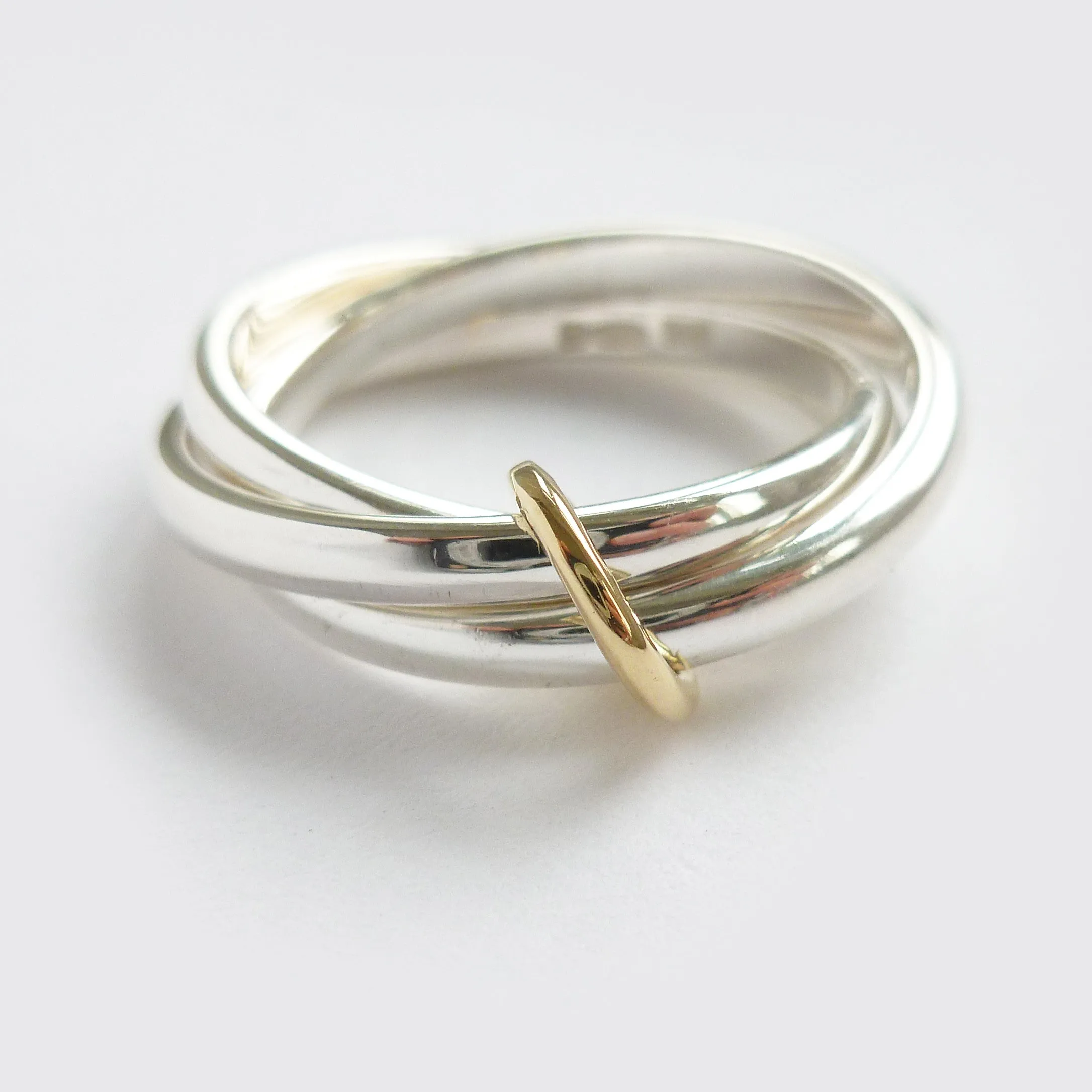 Silver ring - contemporary Russian style