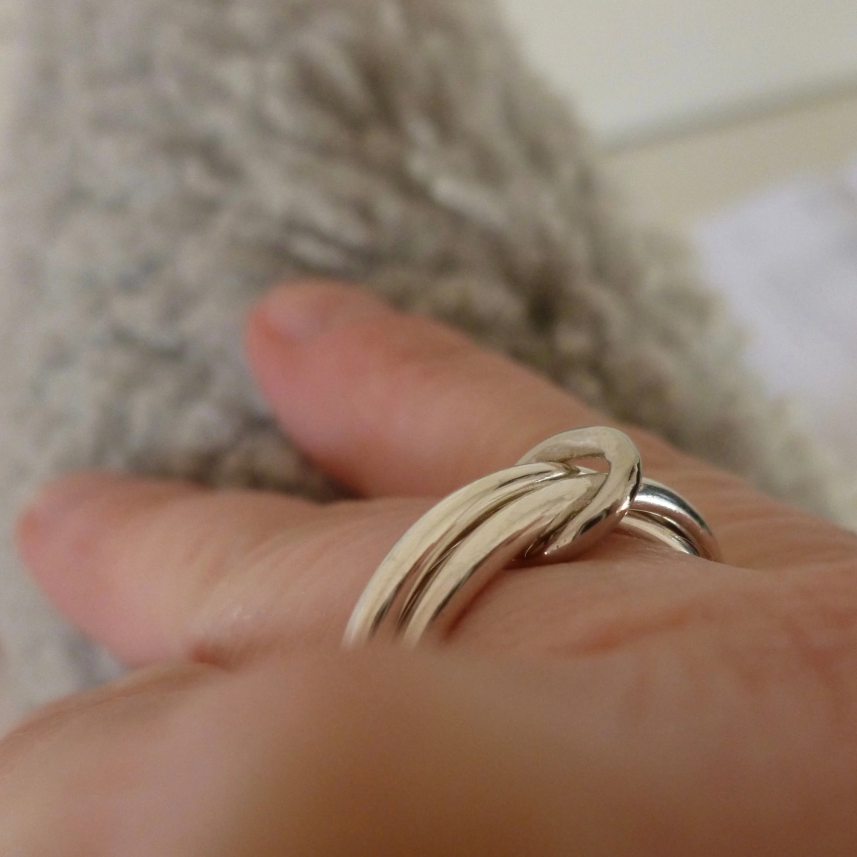 Silver ring - contemporary Russian style