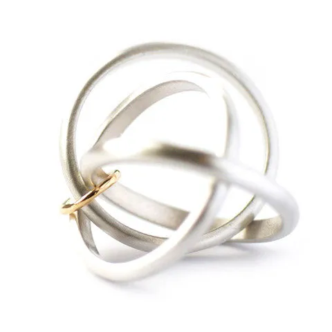 Silver ring - contemporary Russian style