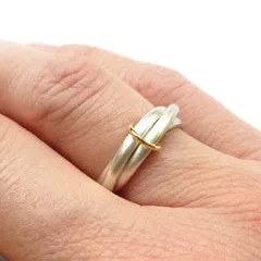 Silver ring - contemporary Russian style