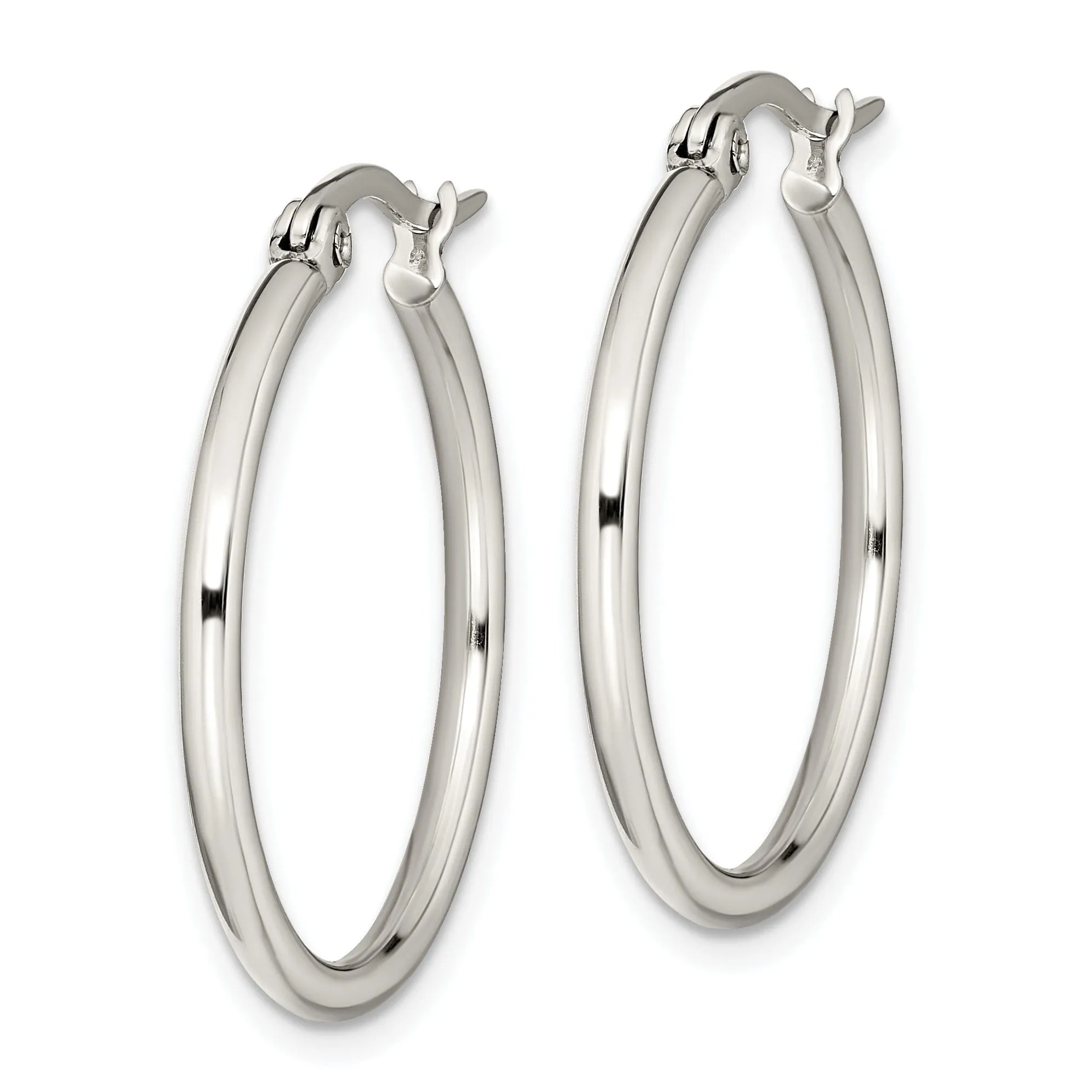 Stainless Steel Hoop Earrings 25MM Diameter