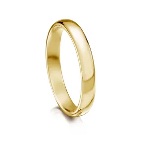 Traditional 3mm Wedding Ring in 9ct Yellow Gold