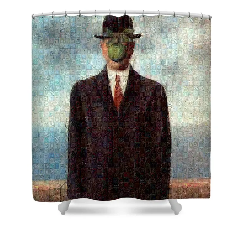 Tribute to MAgritte - Shower Curtain