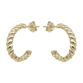 Twist Stud Hoops 18mm