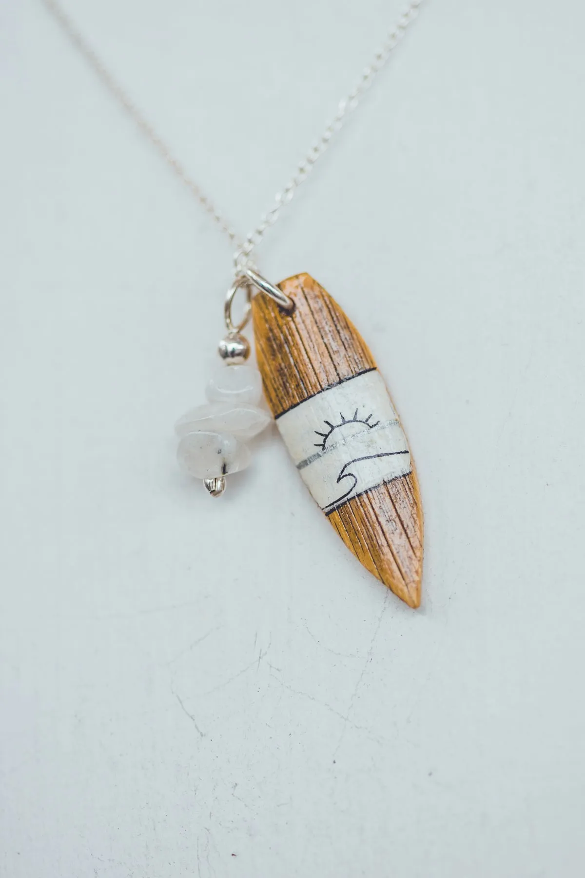 UNIQUE SURF SILVER NECKLACE