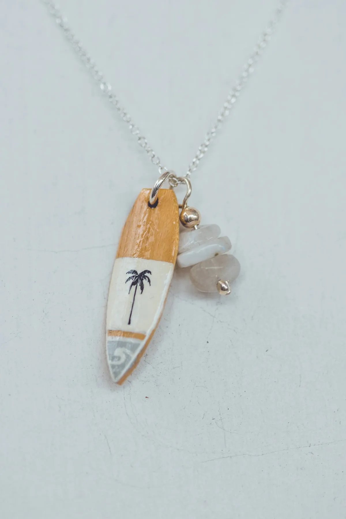 UNIQUE SURF SILVER NECKLACE