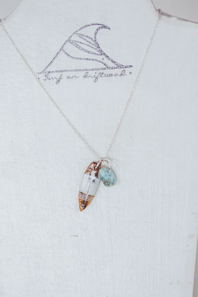 UNIQUE SURF SILVER NECKLACE