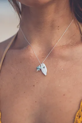 UNIQUE SURF SILVER NECKLACE