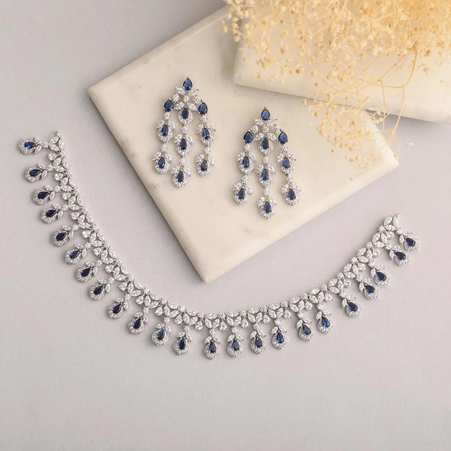 Vivienne Delicate CZ Necklace Set