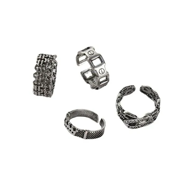 Wholesale Alloy Simple Rings MOQ≥2 JDC-RS-JuY010