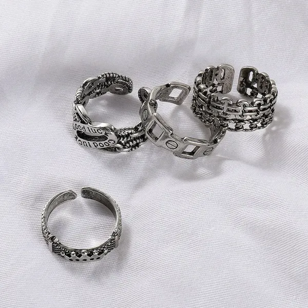 Wholesale Alloy Simple Rings MOQ≥2 JDC-RS-JuY010