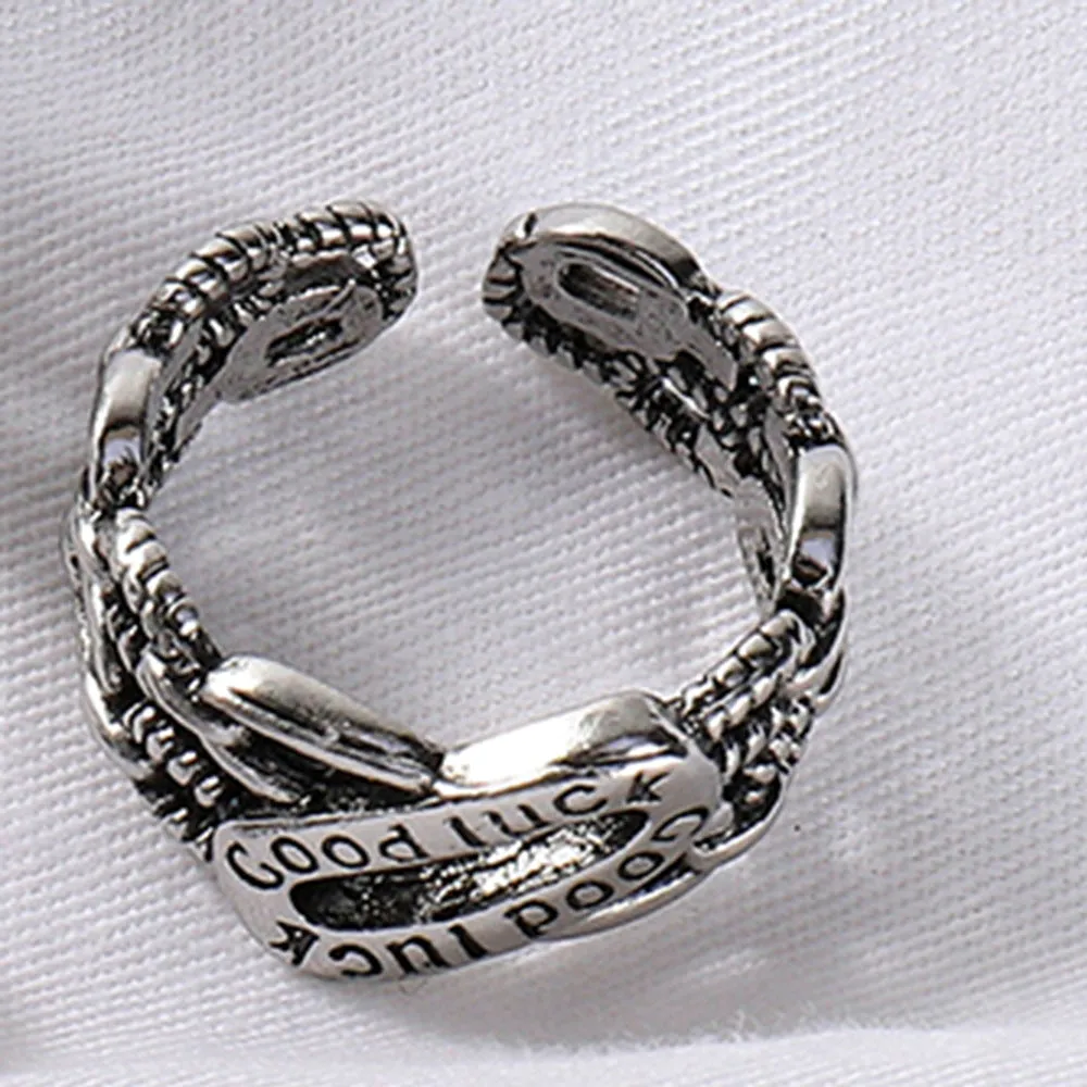 Wholesale Alloy Simple Rings MOQ≥2 JDC-RS-JuY010