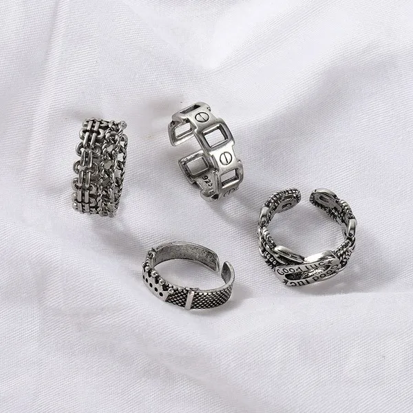 Wholesale Alloy Simple Rings MOQ≥2 JDC-RS-JuY010