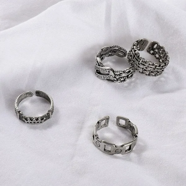 Wholesale Alloy Simple Rings MOQ≥2 JDC-RS-JuY010