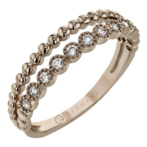 ZR2008-R Right Hand Ring in 14k Gold with Diamonds