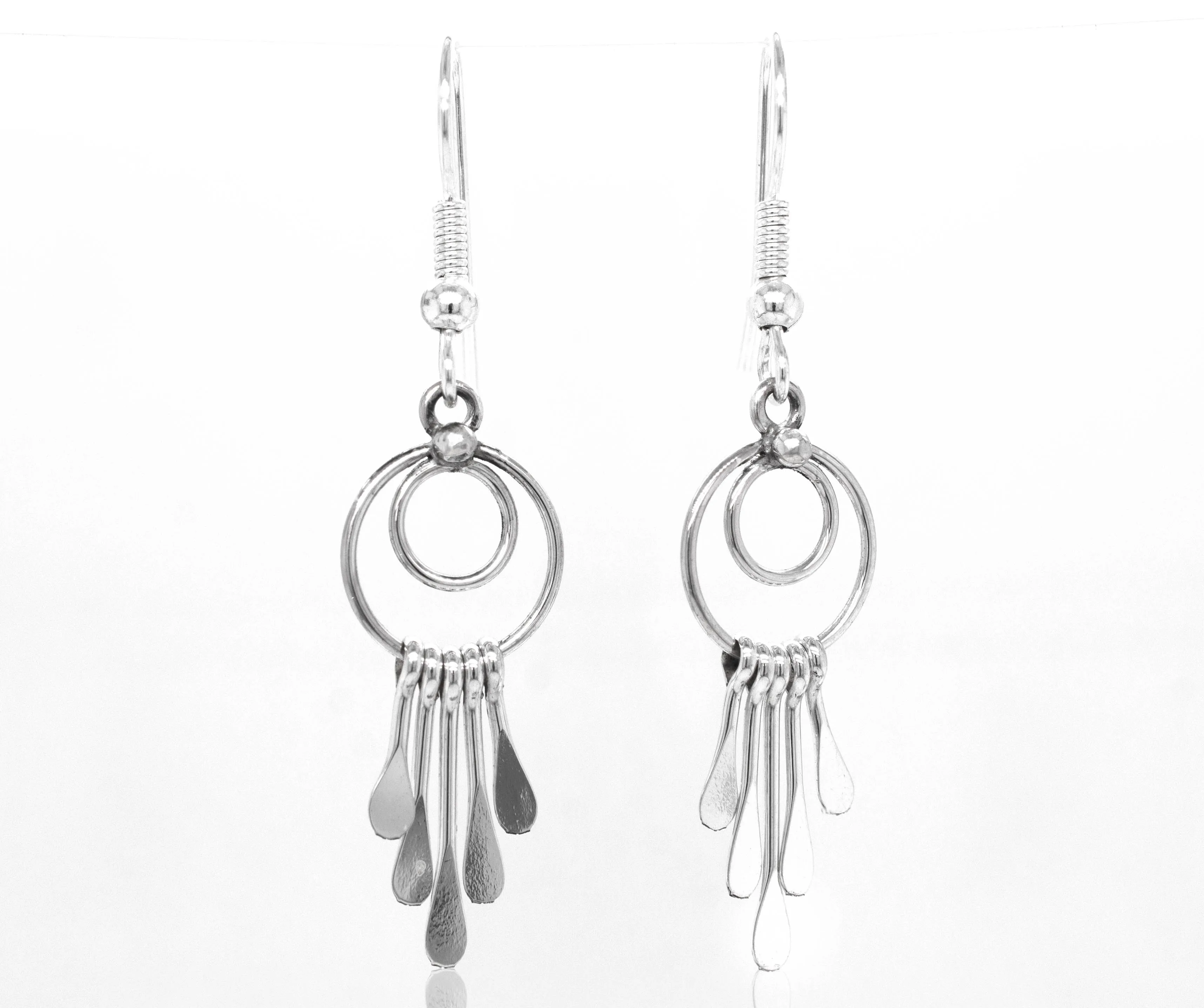 Zuni Silver Waterfall Earrings