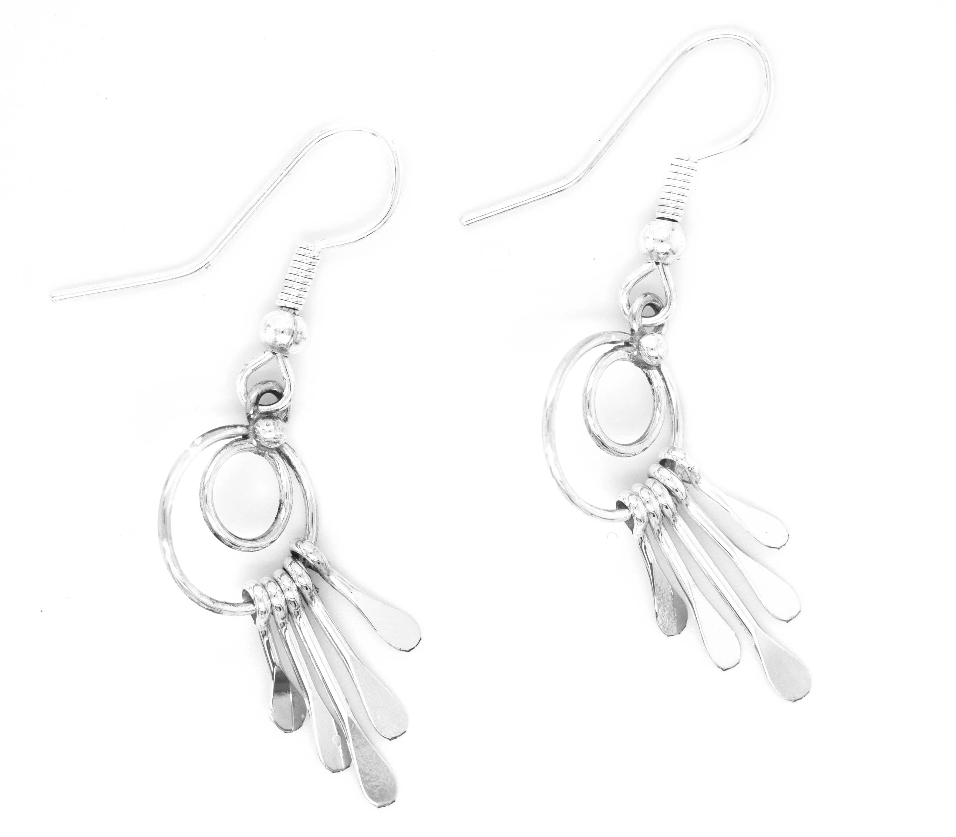 Zuni Silver Waterfall Earrings